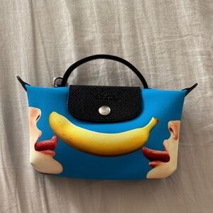Longchamp X Toiletpaper Le Pliage pouch